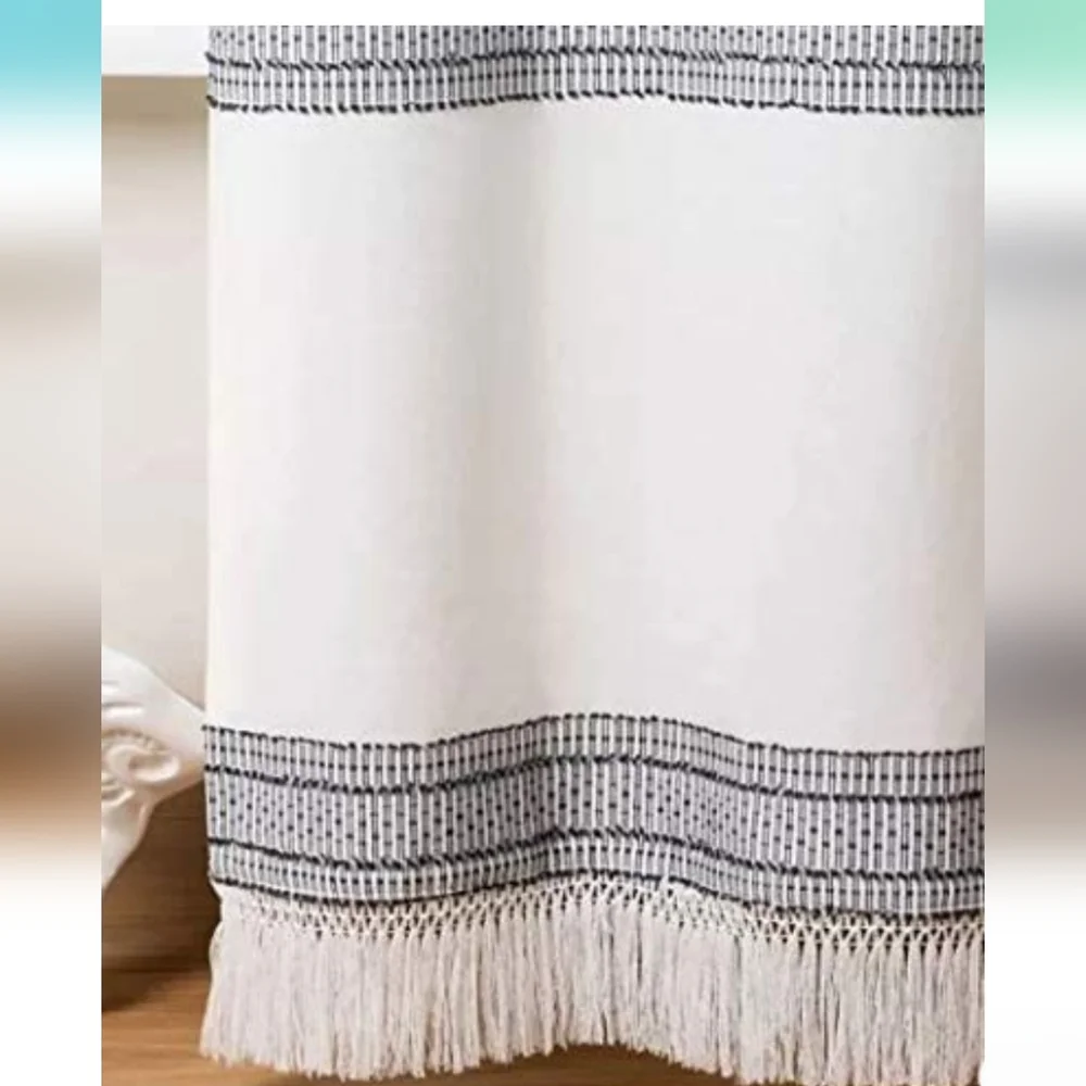 Hearth & Hand with Magnolia Textured Stripe Shower Curtain